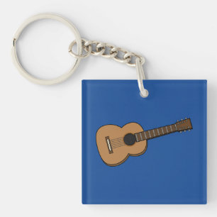 Guitar Cartoon Sleutelhanger