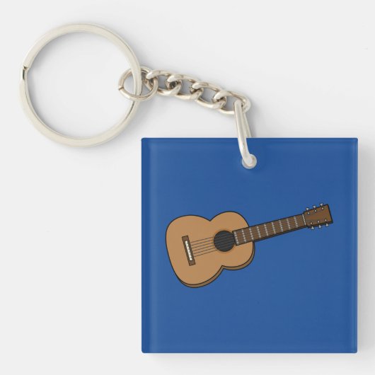 Guitar Cartoon Sleutelhanger (Voorkant)