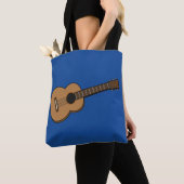 Guitar Cartoon Tote Bag (Dichtbij)