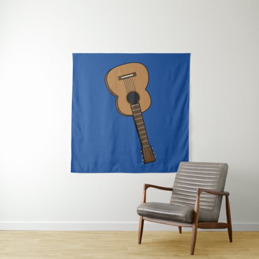 Guitar Cartoon Wandkleed (In Situ (horizontaal))