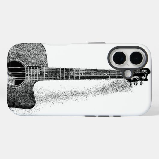 Guitar Case-Mate iPhone Case (Achterkant (horizontaal))