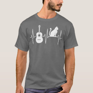 Guitar Cat Lover Musicus gitarist Guitar Player T-shirt