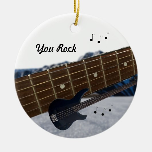 Guitar Ceramic Ornament (Voorkant)