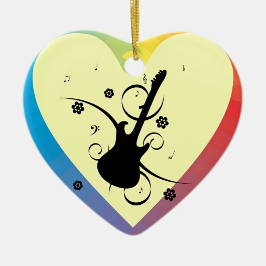 Guitar Ceramic Ornament (Voorkant)