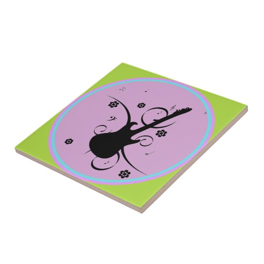 Guitar Ceramic Tegel Tegeltje (Zijkant)