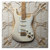 Guitar Ceramic Tegel Tegeltje (Voorkant)