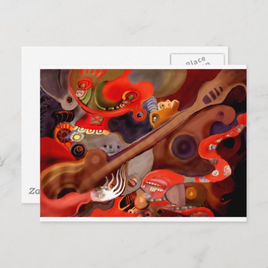 Guitar Chaman van Albruno* Briefkaart (Voorkant / Achterkant)