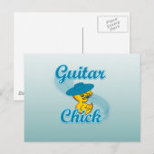 Guitar Chick #3 Briefkaart (Voorkant / Achterkant)