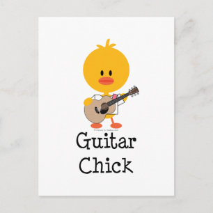 Guitar Chick Briefkaart