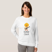 Guitar Chick Hoodie T-shirt (Voorkant volledig)