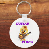 Guitar Chick Sleutelhanger (Achterkant)