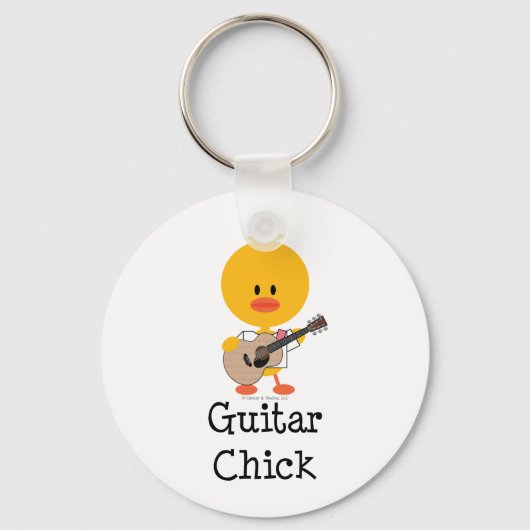 Guitar Chick Sleutelhanger (Voorkant)