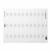Guitar Chord Chart Fret Board Gray Sjabloon Etiket (Full Sheet)