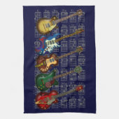 Guitar & chord theedoek (Verticaal)