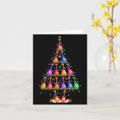 Guitar Christmas Tree Lights Funny Xmas Pajamas Gu Kaart (Gele Bloem)