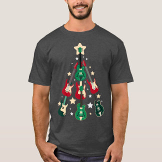 GUITAR CHRISTMAS TREE T-SHIRT