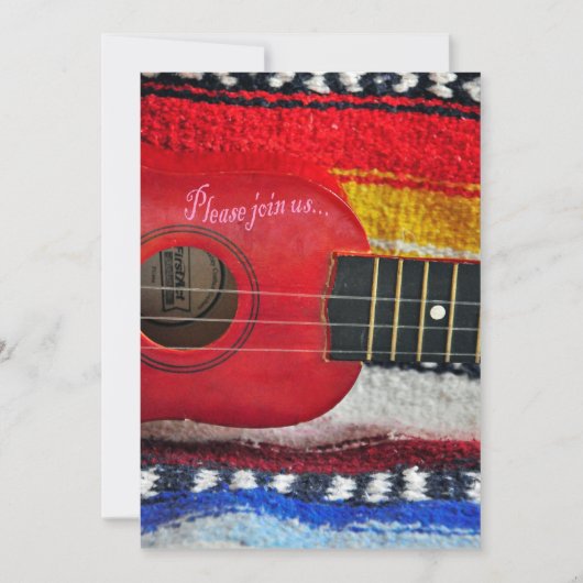 Guitar Cinco De Mayo Uitnodiging (Voorkant)