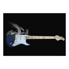 Guitar City Foto Afdruk