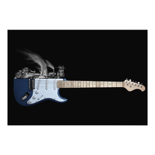 Guitar City Foto Afdruk (Voorkant)