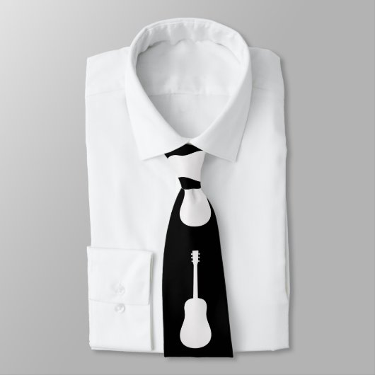 Guitar Classic silhouet Stropdas (Gebonden)