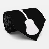 Guitar Classic silhouet Stropdas (Opgerold)