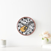 GUITAR-CLOCK RONDE KLOK (Huis)