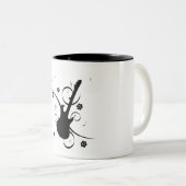 Guitar Coffee-Mok Tweekleurige Koffiemok (Voorkant rechts)