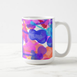 Guitar Collage Koffiemok