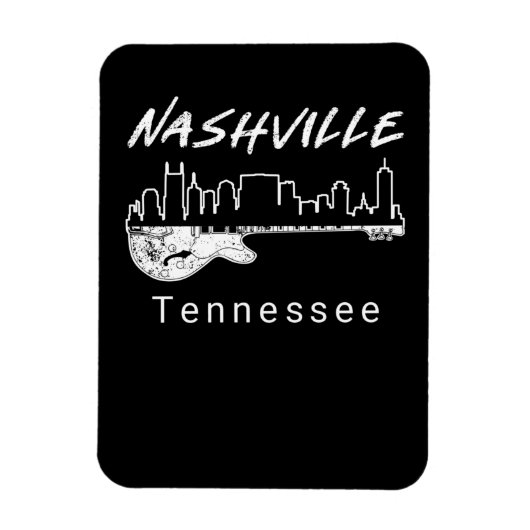 Guitar Country Music Souvenir Gift Nashville Magneet (Verticaal)