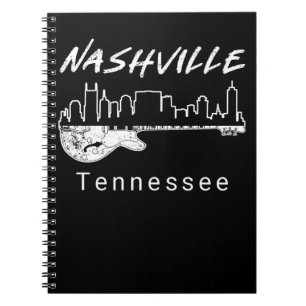 Guitar Country Music Souvenir Gift Nashville Notitieboek