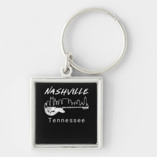 Guitar Country Music Souvenir Gift Nashville Sleutelhanger