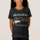 Guitar Country Music Souvenir Gift Nashville T-shirt (Voorkant)