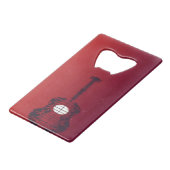 Guitar Cove Creditkaart Flessenopener (Voorkant Gekanteld)