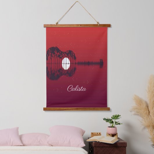 Guitar Cove Personal Hangend Wandkleed (Slaapkamer)