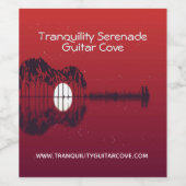 Guitar Cove Sleutelhanger Wijn Etiket (Enkel label)