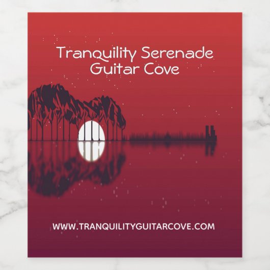 Guitar Cove Sleutelhanger Wijn Etiket (Enkel label)