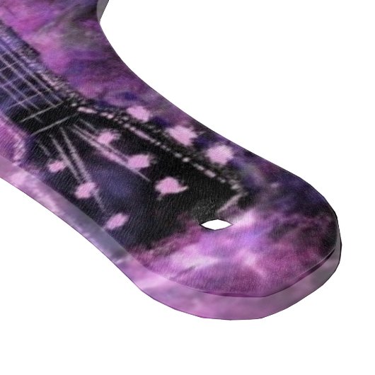 Guitar Cutting Board Music Paars Snijplank (Hoek)