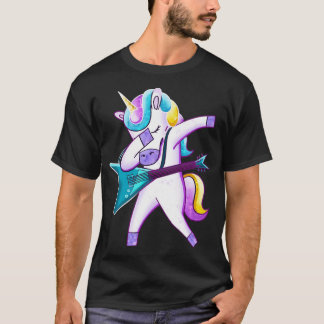 Guitar Dabbing Unicorn T-shirt