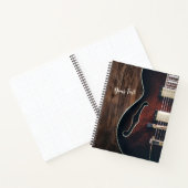 Guitar Dark Wood Music Notitieboek (Binnen)