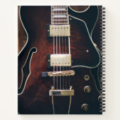 Guitar Dark Wood Music Notitieboek (Achterkant)