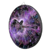Guitar Dart Board - Cadeaus - Paars zwart design Dartbord (Voorkant Rechts)