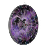 Guitar Dart Board - Cadeaus - Paars zwart design Dartbord (Voorkant Links)