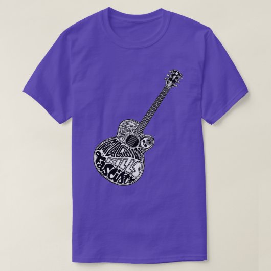 Guitar Deze machine doodt fascisten T-shirt (Design voorkant)