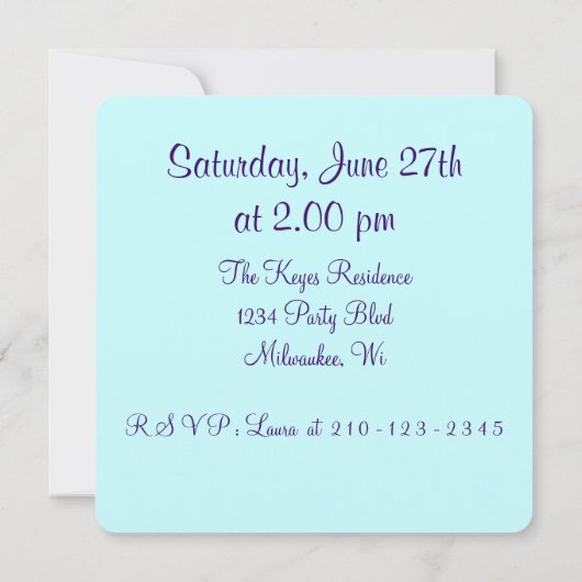 Guitar die Sombrero speelt Eigendom van aangepaste Kaart (Achterkant)