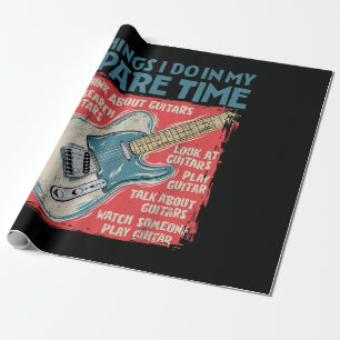 Guitar dingen die ik doe in mijn vrije tijd, grapp cadeaupapier