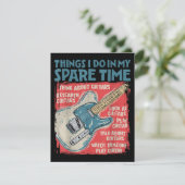 Guitar dingen die ik doe in mijn vrije tijd, grapp informatiekaartje (Staand voorkant)