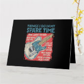 Guitar dingen die ik doe in mijn vrije tijd, grapp kaart (Gele Bloem)