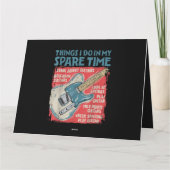 Guitar dingen die ik doe in mijn vrije tijd, grapp kaart (Achterkant)