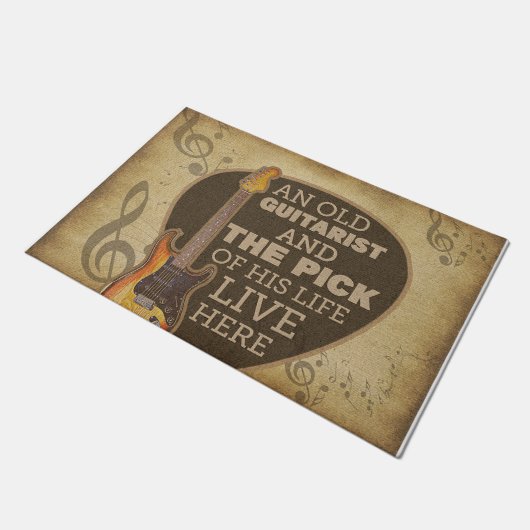 Guitar Doormat, muziekoplade Doormat Deurmat (Schuin)