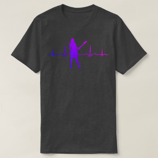 Guitar Electric Womens Mannen Guitar Player  T-shirt (Design voorkant)